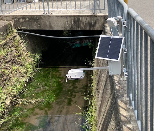 用水路を定点観測する自立型クラウドカメラ